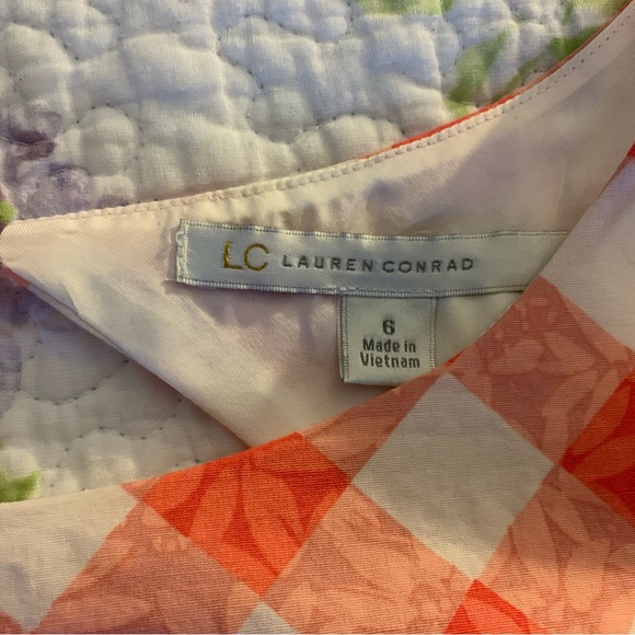 Lauren Conrad Coral Pink Summer Dress Size 6 - Picture 7 of 10